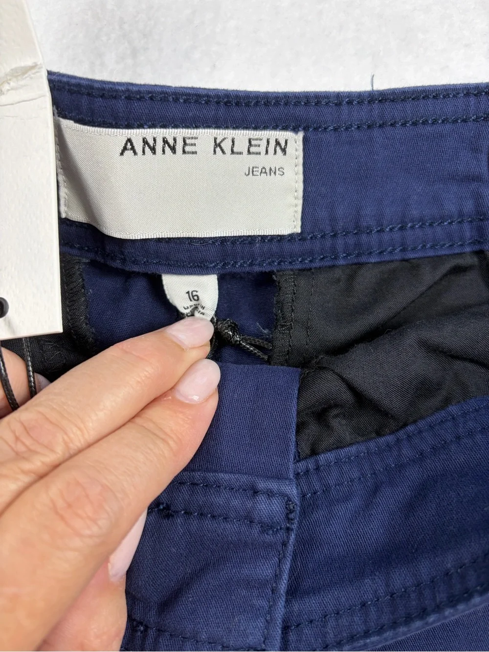 Anne Klein Navy sailor‎ Shorts with Gold Button Details